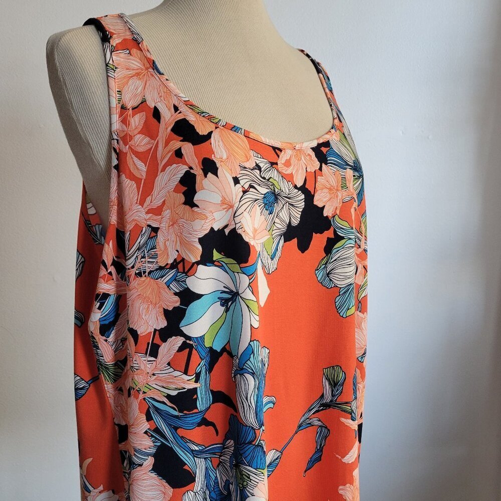 NWT Chico’s Floral Tank Top (Chico Size: 2)